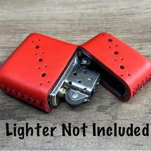 Genuine Leather Case for Zippo Lighter Standard Size (Made in USA 🇺🇸)